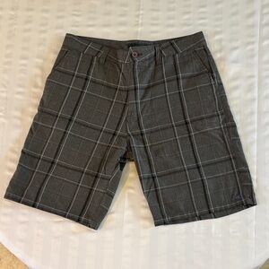 O'Neill Dark Gray Plaid Men's Shorts